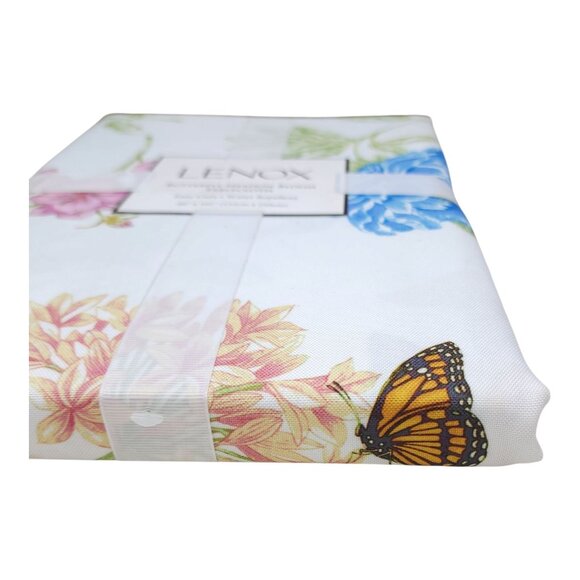 Lenox Butterfly Meadow Bloom Tablecloth 60" X 102" Water Repellent Easy Care - Picture 3 of 9
